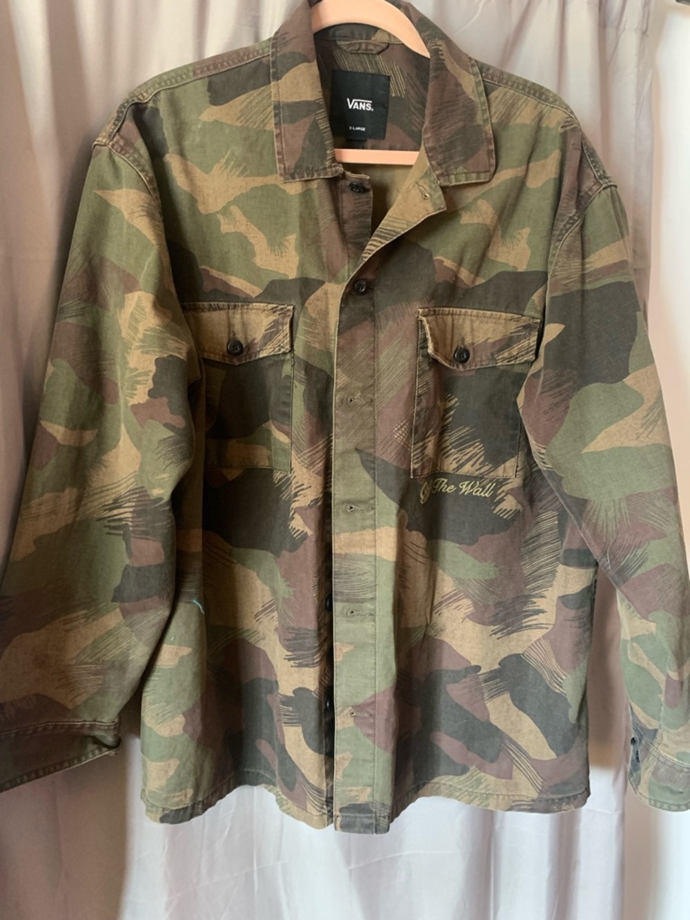 Vans Men’s Camo Field Jacket in Green and Brown